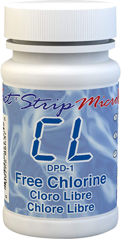Tiras para 50 test, cloro libre (DPD4).
